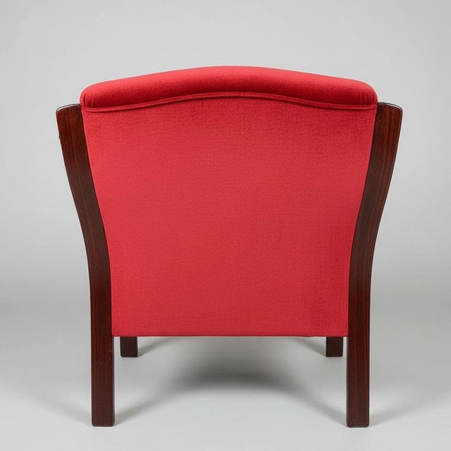 Vintage Nordic Red Chairs, 1970s, Set of 2 For Sale - Image 6 of 8