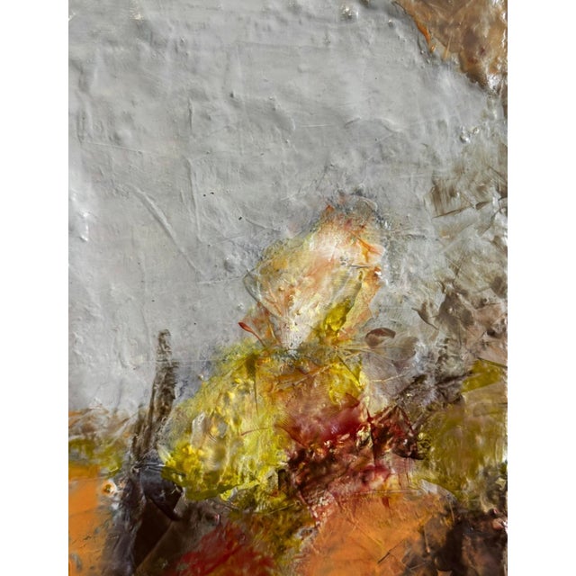 "Dandelion Daze" Original Mixed-Media Abstract on Panel by Zac Woodiel For Sale - Image 9 of 9