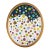 Tina Ruyi "The Oval" Contemporary Colorful Geometric Abstract Circle & Dot Painting, 2024 For Sale
