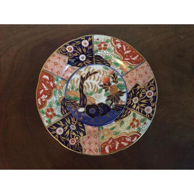 Mid-Century Modern 1805 Coalport Porcelain Imari Plate in Rock & Tree Pattern For Sale - Image 3 of 9