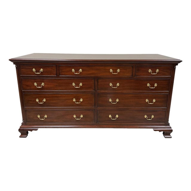 1990s Henkel Harris Mahogany Dresser Model No. 166 For Sale