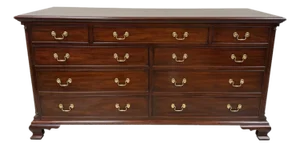 1990s Henkel Harris Mahogany Dresser Model No. 166