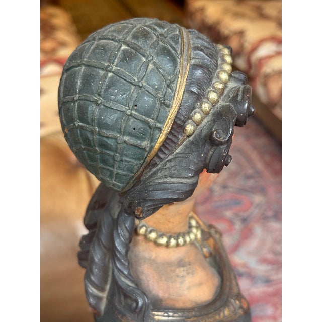 Antique Continental Wooden Medieval Noblewoman Figurehead- Architectural Salvage For Sale In Pittsburgh - Image 6 of 16
