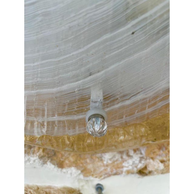 Gold Large Flower Murano Glass Wall Lighting from Mazzega, Italy, 1980s For Sale - Image 8 of 10