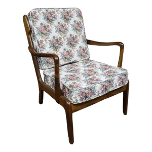 John Stuart Mid Century Walnut Lounge Chair