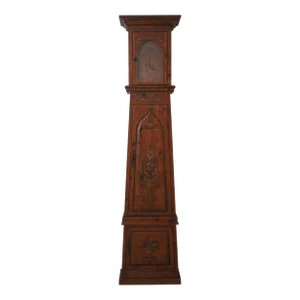 Habersham Venetian Decorated Grandfather Clock Bookcase
