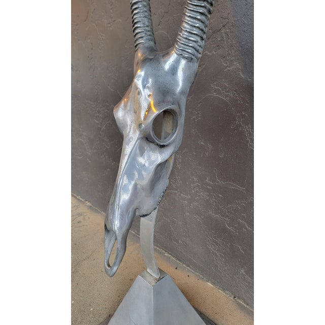 Mid-Century Modern Arthur Court Gazelle Floor or Wall Sculpture For Sale - Image 3 of 12