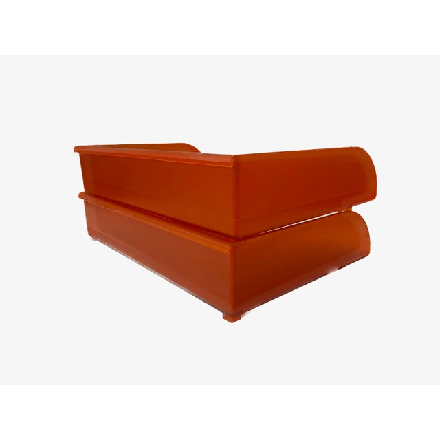 1990s Vintage Orange Knoll Extra "Orchestra" Memo Trays by Hannah & Birsel - A Pair For Sale - Image 5 of 12