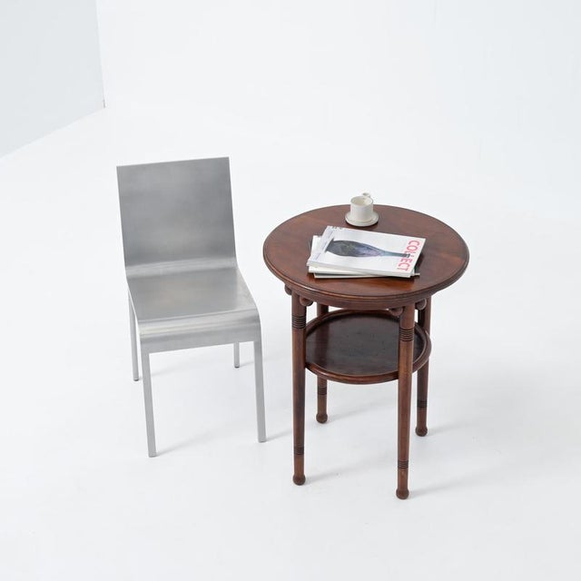 Brown Wooden Side Table by Josef Hoffmann, 1890s For Sale - Image 8 of 18