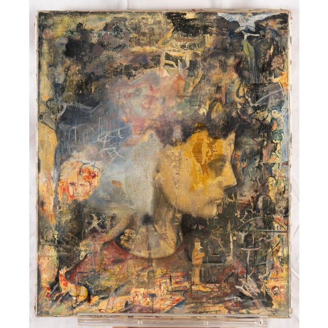 Pierre Henry, Faces, 1970s, Oil on Canvas For Sale - Image 17 of 17