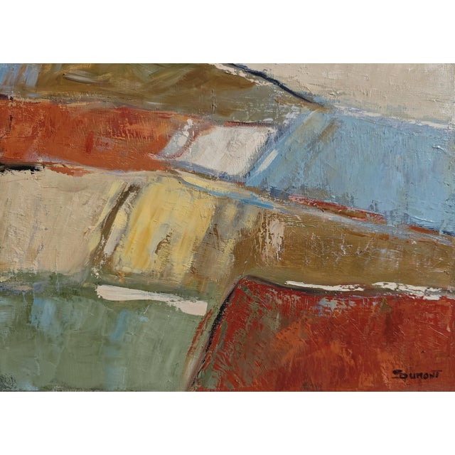 Towards the Clearing – Abstract Landscape, Original Oil Painting Framed by Sophie Dumont For Sale - Image 4 of 9
