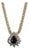 Pear Sapphire & Diamond 14k Gold Pendant Necklace For Sale