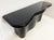 Modern 1990s Substantial Curved Italian Console Table, Newly Refinished Dark Navy Blue For Sale - Image 3 of 5