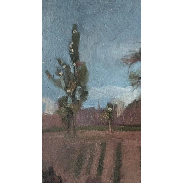 1900 - 1909 Louis Rheiner, Campagne genevoise, 1906, Oil on Cardboard, Framed For Sale - Image 5 of 11