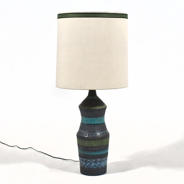 Charcoal Aldo Londi Table Lamp by Bitossi For Sale - Image 8 of 9