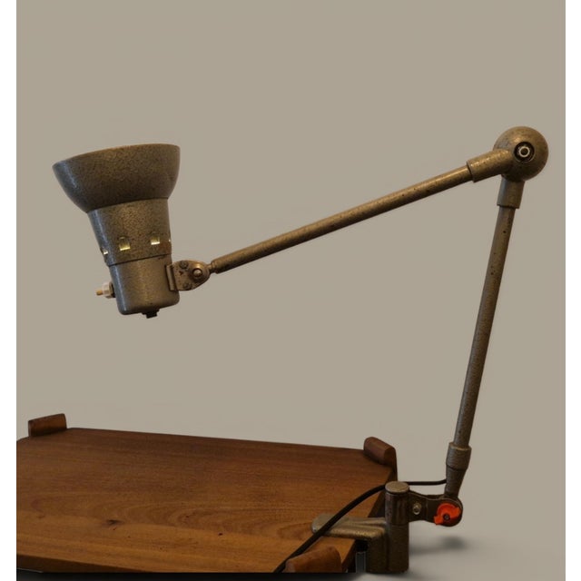 1950s Vintage French Industrial Architect Table Lamp, 1950s For Sale - Image 5 of 18