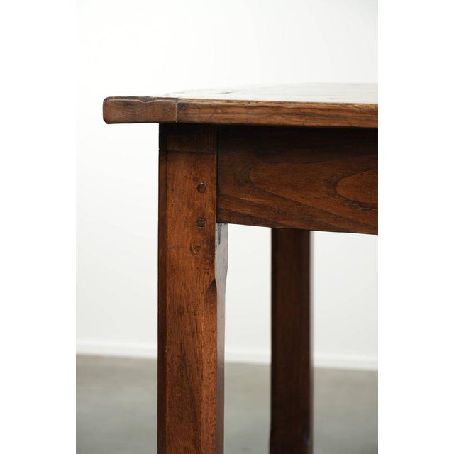 18th Century French Farmhouse Dining Table in Oak and Fruitwood For Sale - Image 11 of 14