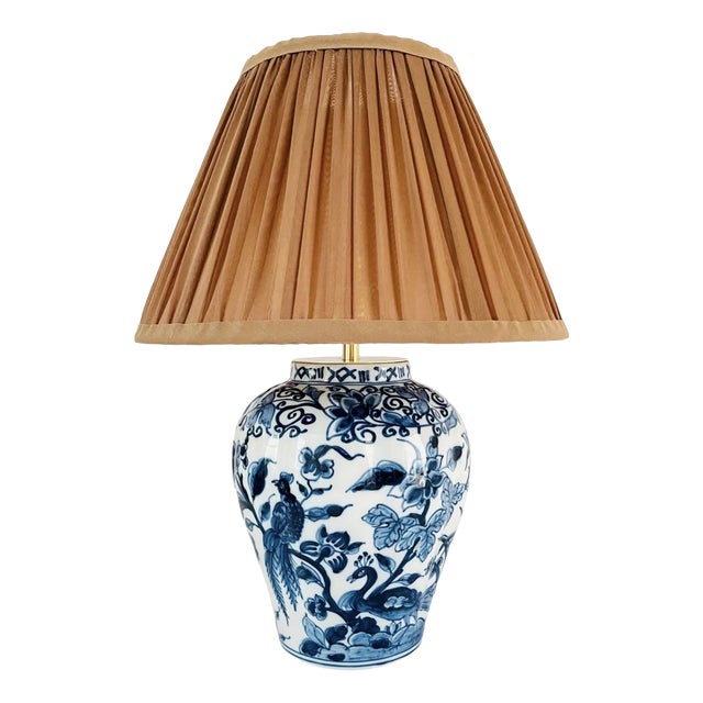 Antique Table Lamp from Royal Tichelaar Makkum, 1930 For Sale