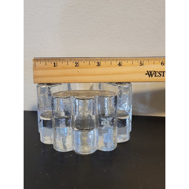 Transparent Vintage 1970s Germany La Vida Heavy Glass Warmer For Sale - Image 8 of 10
