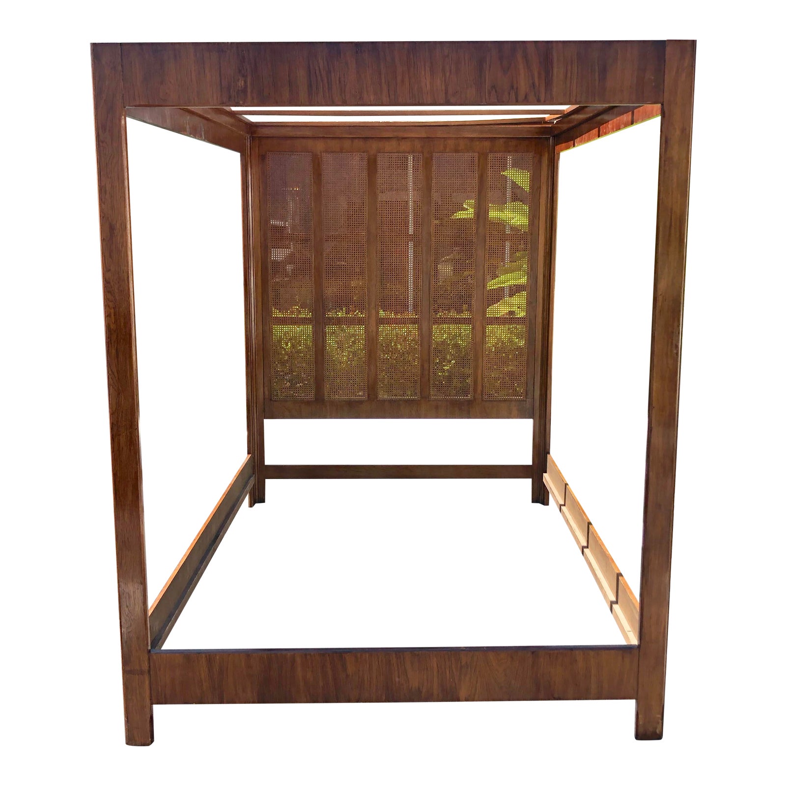 Queen Size Canopy Bed by Drexel Heritage | Chairish