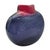 Maureen Williams Signed Australian Studio Art Glass Vase Magenta Amethyst 8" For Sale In San Francisco - Image 6 of 12