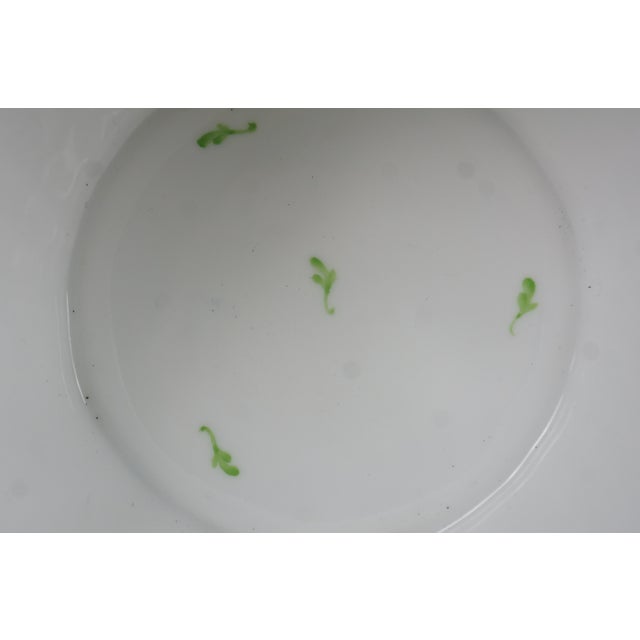 Ceramic Late 20th Century Herend Blue Garland Ribbed Porcelain Cachepot Vase Bowl Jardiniere Pot 7" For Sale - Image 7 of 12