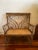 Victorian Antique American Victorian Wicker and Cane Courting Bench Chair Settee For Sale - Image 3 of 13