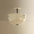 Contemporary Hudson Valley Lighting Nevins 14 in. 1 Light Semi Flush in Distressed Bronze Finish For Sale - Image 3 of 7
