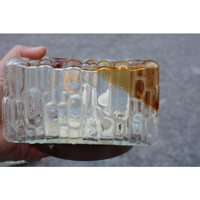 Square Ceiling or Wall Lights from Mazzega, Italy, 1970s, Set of 2 For Sale - Image 9 of 12