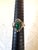 Lovely vintage Sterling, silver and Malachite Native American style ring.