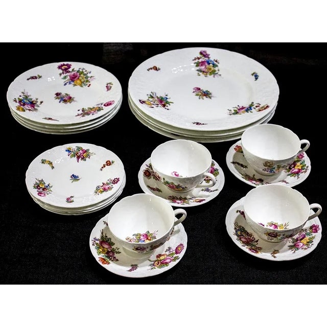 English 1920s Coalport Sevres Group English Porcelain China - Set of 16 For Sale - Image 3 of 9