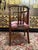 English Mahogany and Pink Velvet Office Chair For Sale - Image 3 of 6