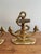 Solid Cast Brass Nautical Anchor Bookends For Sale - Image 4 of 6