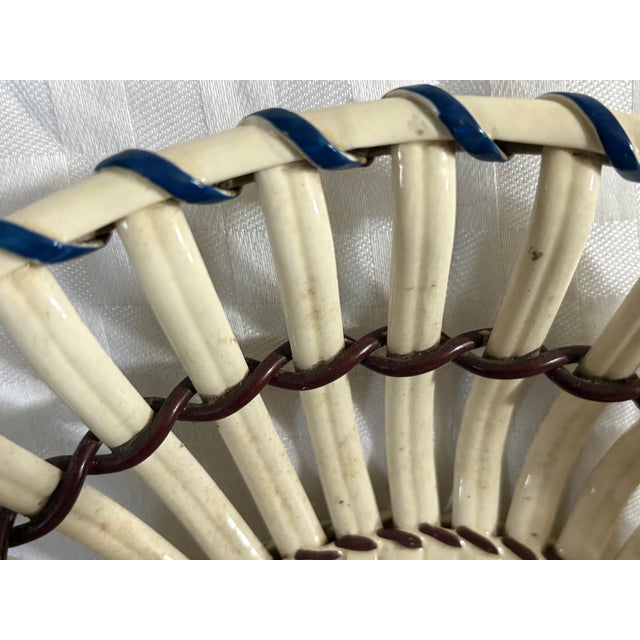 Mid 19th Century Pair 19th C Leeds English Pottery Chestnut Bowls For Sale - Image 5 of 14