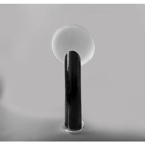 Vintage floor lamp model CIOT by Ennio Chiggio for Lumenform, 1970s. Resin structure, opal methacrylate lampshade, chromed...