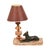 French Art Deco Table Lamp in Pink Marble Glass, 1930s For Sale - Image 4 of 17