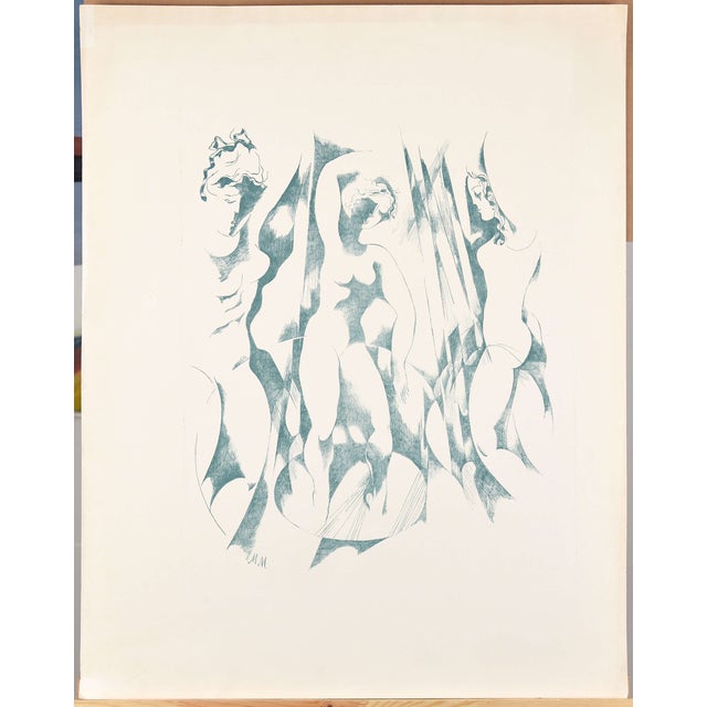 Malda Muizniece, Ladies, 1980s, Lithograph For Sale
