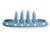 Late 20th Century English Blue Polka Dot Toast Rack For Sale - Image 4 of 5