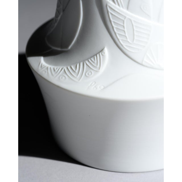 Floral Relief Bisque Porcelain Vases by Cuno Fischer for Hutschenreuther Selb, 1960s, Set of 3 For Sale - Image 18 of 18