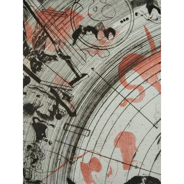 Jorge Castillo, Composition, 1972, Engraving For Sale - Image 4 of 9