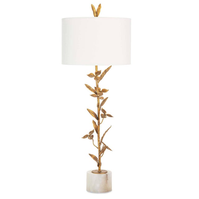 Brass Southern Living Trillium Steel Buffet Lamp, Brass For Sale - Image 8 of 8