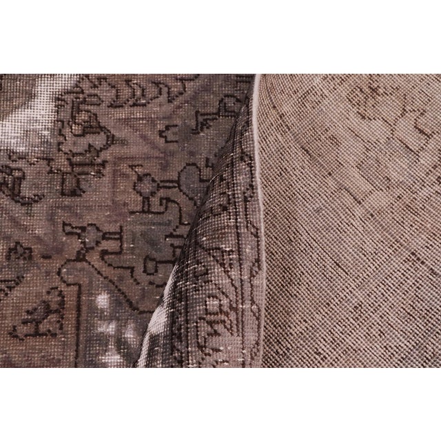 Ivory Persian Vintage Gray/Ivory Wool Rug - 7'8'' X 11'0'' For Sale - Image 8 of 10