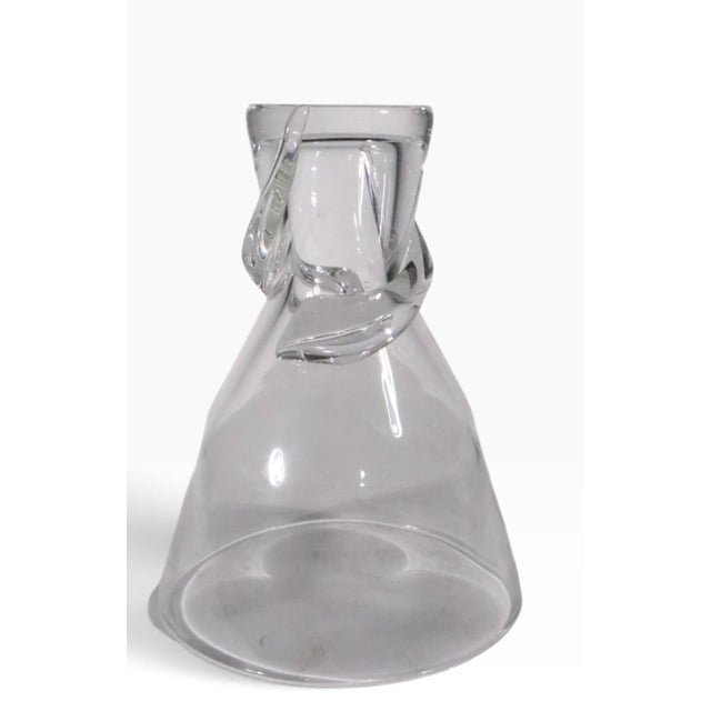 Mid-Century Modern Mid 20th Century Steuben Crystal Twist Vase For Sale - Image 3 of 8