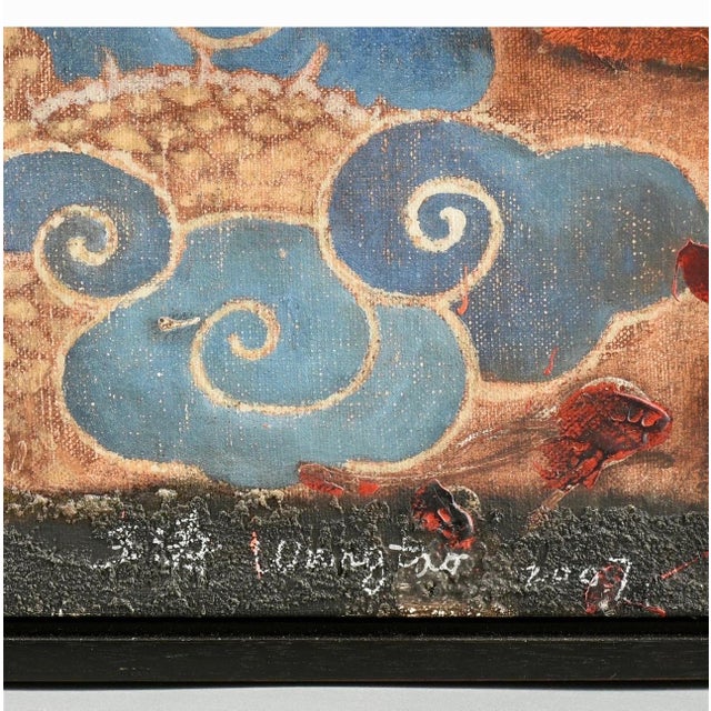 Wang Tao, Large Chinese Contemporary Abstract Art Mixed Media Collage Painting Wang Tao, 2007 For Sale - Image 12 of 18