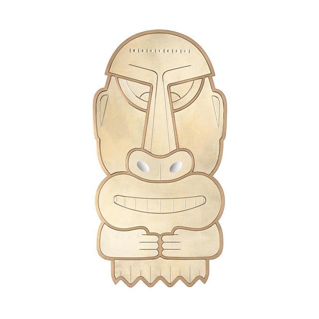 Undo Mirror by Vetralia Designed by Leo De Carlo Dimensions: W 64.5 x D 5 x H 121 cm Materials: Engraved golden mirror,...