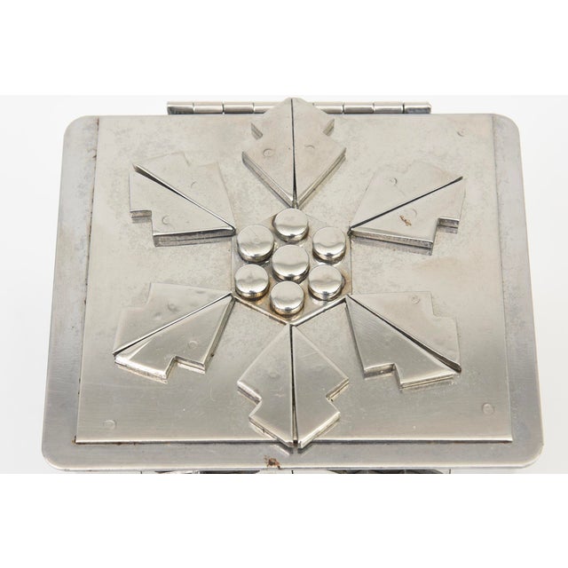Stanley Szwarc Modernist Stainless Steel Hinged Box by Stanley Scwarz, 1980's For Sale - Image 4 of 10