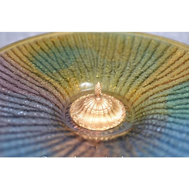 Traditional French Empire Glass Ormolu Comports Bowls, Set of 2 For Sale - Image 3 of 8