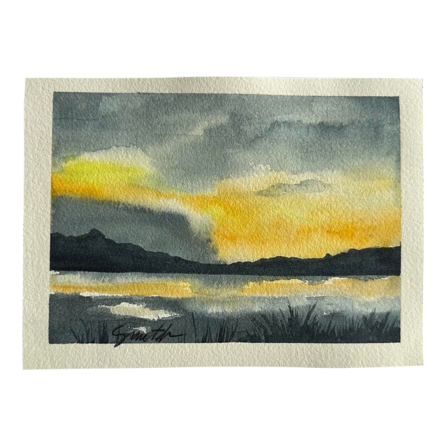 Original Watercolor Painting “Like a Fingerprint” For Sale