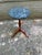 Vintage Tripod Pedestal Base Marble Top Plant Stand by Bombay Company Solid wood frame, green marble, made in Taiwan...