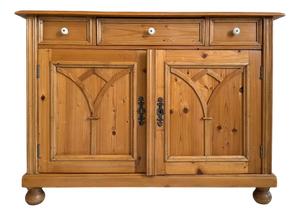 Rustic Corner Sideboard in Softwood